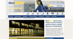 Desktop Screenshot of medi-sport.de